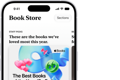 The Book Store screen in the Books app. At the bottom of the screen are, from left to right, the Home, Library, Book Store, Audiobooks, and Search tabs. The Book Store tab is selected.