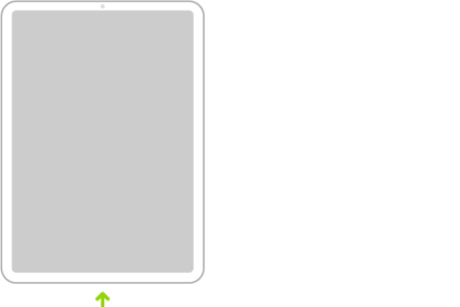 iPad connected to the power adapter plugged into a power outlet.