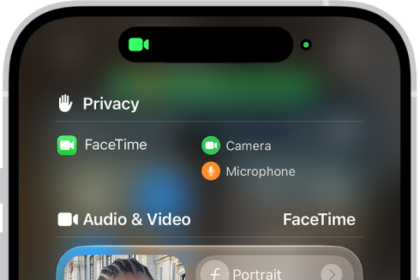 The Control Center, showing options for audio and video effects.
