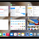 Exposé showing multiple recently used apps.