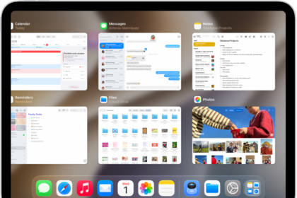 Exposé showing multiple recently used apps.