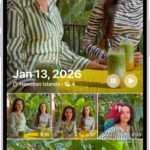 The Photos app showing a collection of photos taken on a particular day.