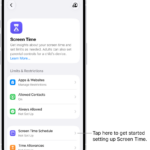 An image of Screen Time in Settings with options to set up Screen Time Schedules, Time Allowances, and more.