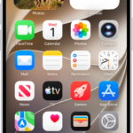 A screenshot showing an example of the default Home Screen.