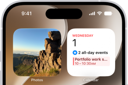 A screenshot showing an example of the default Home Screen.