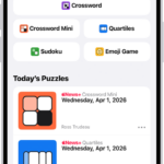 The Puzzles feed in the News app.