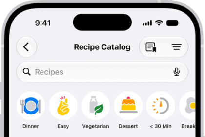 The Recipe Catalog in Apple News+.