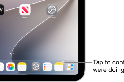 The Handoff icon visible in the Dock on an iPad.