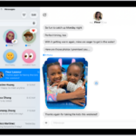 A Messages conversation list with an unread message and another being marked as unread.