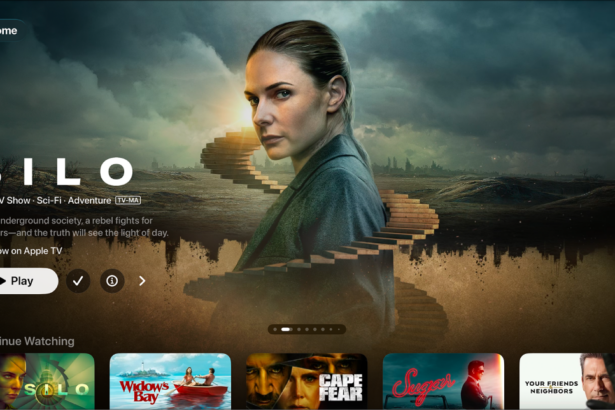 Apple TV app on the Home screen