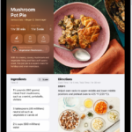 A recipe in Apple News+ with the ingredients and steps visible.