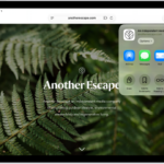 An open webpage. The Share button has been tapped, showing options for AirDrop, Messages, Mail, Notes, Copy, Add to Bookmarks, Add to Reading List, and More.
