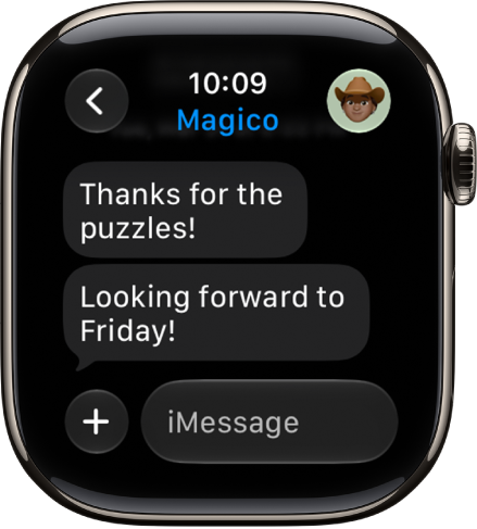 A message conversation. The Apps button and message field are at the bottom.