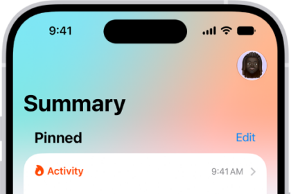 The Summary screen in Health. Information about activity, sleep score, state of mind, and medications appears below Pinned.