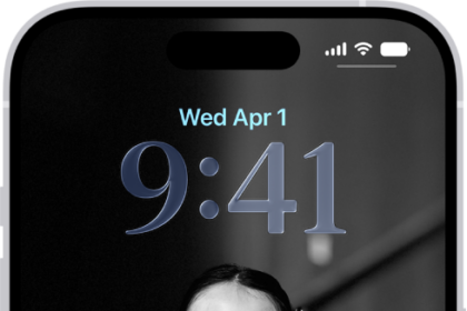A customized iPhone Lock Screen.