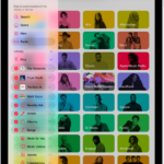 iPad in portrait orientation, showing options to edit the sidebar at the left and the tab bar at the top of the screen.