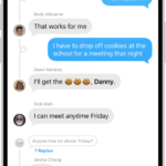 A group conversation in Messages.
