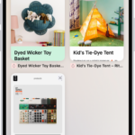 Previews of three open tabs in a Tab Group called Kids are visible on the screen.