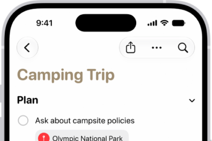 The Reminders app showing a list with one section expanded and the others collapsed.