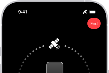 The Roadside Assistance via satellite screen. The Request Assistance button is at the bottom of the screen.