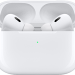 AirPods Pro 2 in their charging case.