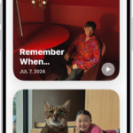 The Photos app is open to the Memories collection.