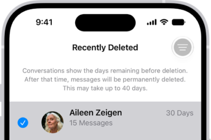 Recovering all messages deleted within two conversations.
