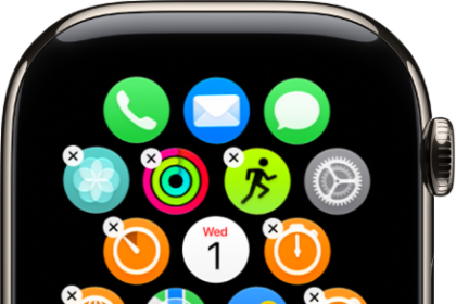 The Home Screen in edit mode.