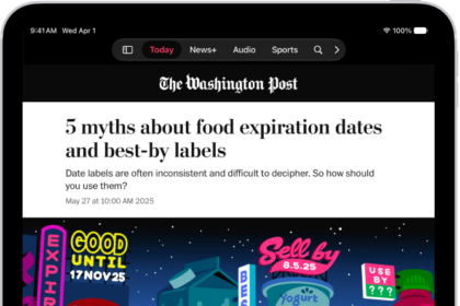 A news story in the News app. In the tab bar, Today is selected.