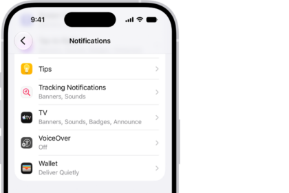 The Notifications screen, showing the Government Alerts you can turn on to receive government alerts.