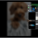 A menu in Control Center shows input source options for recording your side of a videoconference.