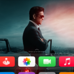 The Apple TV Home Screen.