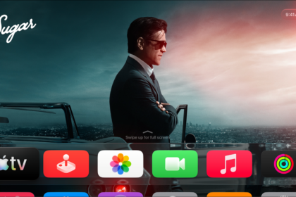 The Apple TV Home Screen.