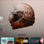 Screen showing the Apple TV app sidebar