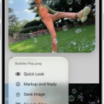 An email attachment is selected with possible actions listed.