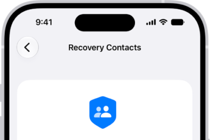 The Add Recovery Contact screen.