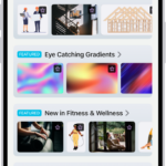 An iPhone with the Freeform app open to the Content Hub in Apple Creator Studio.