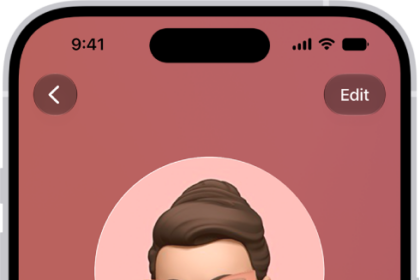 A contact card in the Contacts app.