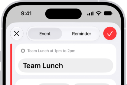 A calendar event showing settings for the time and time zone of the event.