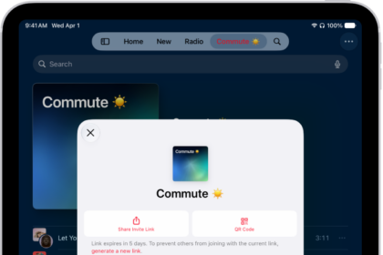 The Manage Collaboration screen in the Music app.