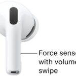 The location of the force sensor with volume swipe on AirPods Pro 3, along the stem of each of your AirPods.