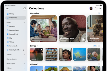 The Photos app is open and the Collections tab is selected in the sidebar.