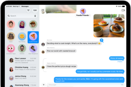 A group conversation in Messages.