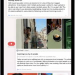 A screen in the Journal app showing journal entries. One entry is swiped right and shows the Bookmark button.
