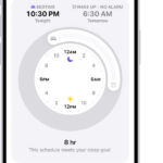 The Next Wake Up Only screen in Health with Alarm turned off at the bottom.