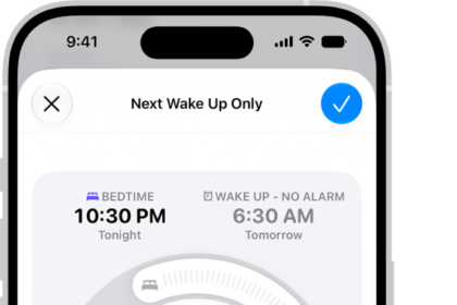 The Next Wake Up Only screen in Health with Alarm turned off at the bottom.