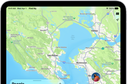 A Find My screen showing a friend's location
