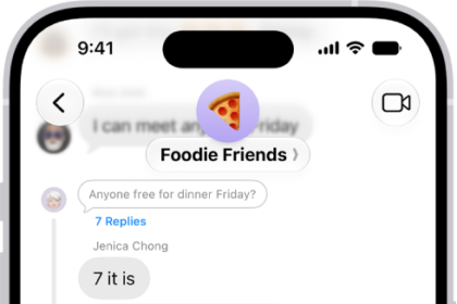 In a Messages conversation, a poll shows options and vote tallies in horizontal bars and.