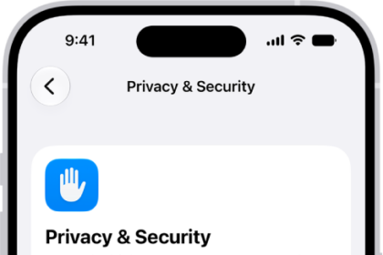 The Privacy & Security screen in Settings.