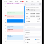 A calendar event created with a description.